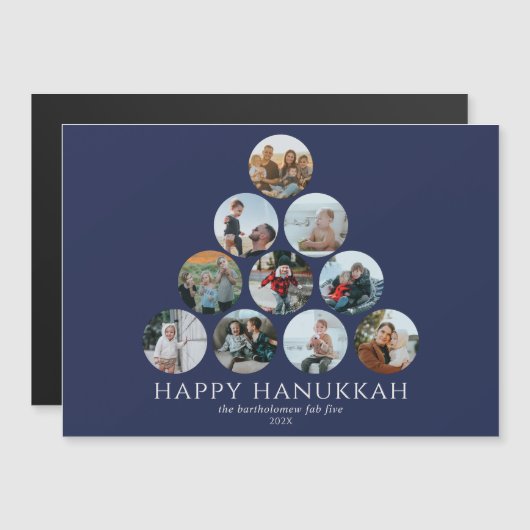 Happy Hanukkah Magnet 10写真 (正面/裏面)