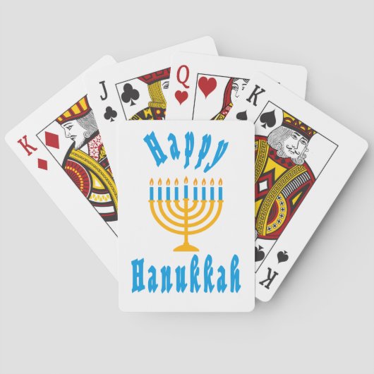 Happy Hanukkah playing Cards トランプ (裏面)