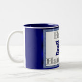 Happy Hanukkah Star of David Coffee/Tea Mug ツートーンマグカップ (左)