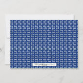 Happy Hanukkah Star of David Holiday Photo Card シーズンカード (裏面)