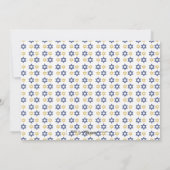 Happy Hanukkah Star of David Holiday Photo Card シーズンカード (裏面)
