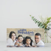 Happy Hanukkah Star of David Photo Card シーズンカード (スタンド正面)