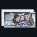 Happy Hanukkah Star of David Photo Card シーズンカード<br><div class="desc">可愛いハッスタイリッシュピーHanukkahのスターDavid Photo Cardは、このホリデーシーズンを送るあなたのカードに最適である。対応するアクセサリを搭載。</div>