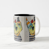 Happy Happy 11oz Mug ツートーンマグカップ (正面右)