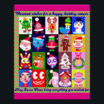 Happy happy holidays!! ポスター<br><div class="desc">We've expressed the excitement of the holiday season with fun and cute illustration designs.
We're happy to be able to enjoy Christmas with our children.
Choose products with lovely designs that the whole family will enjoy.</div>