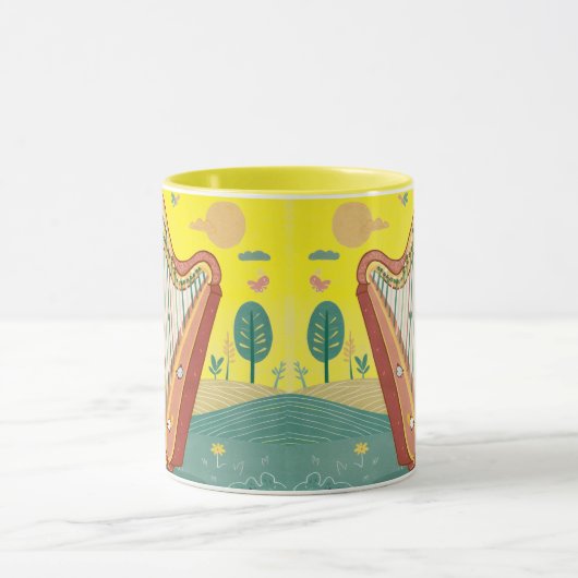 happy harp mug マグカップ (中央)