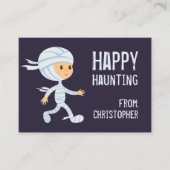 Happy Harting Mummy Halloween Classroomカード 名刺 (正面)