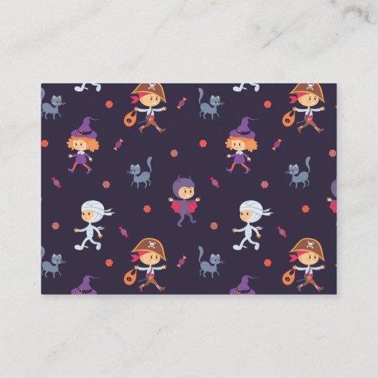 Happy Harting Mummy Halloween Classroomカード 名刺 (裏面)