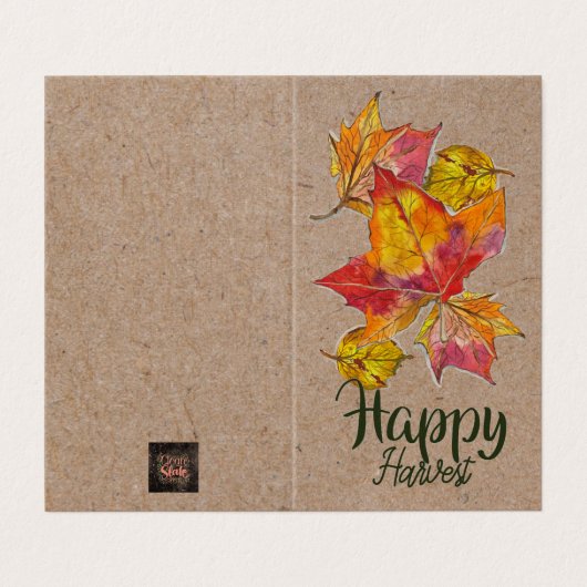 Happy Harvest greeting card - blank inside (外部フラット)