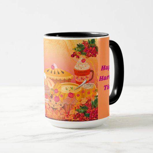 Happy Harvest Time Mug マグカップ (正面右)