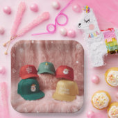 Happy Hats ペーパープレート (パーティー)