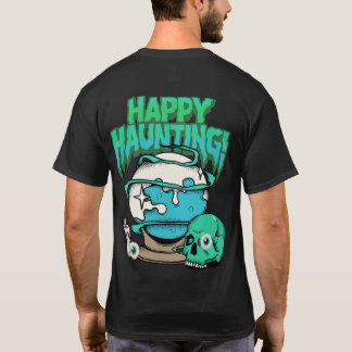 "Happy Haunting" Halloween T-Shirt – Fun & Spooky  Tシャツ