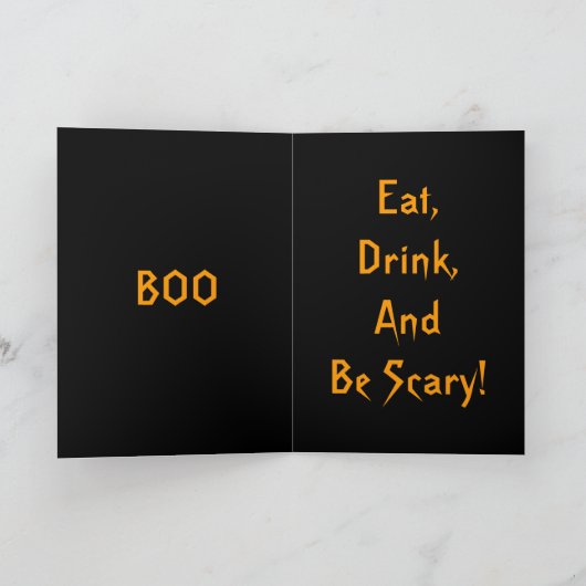 Happy Hauting Greeting Card カード (内部)