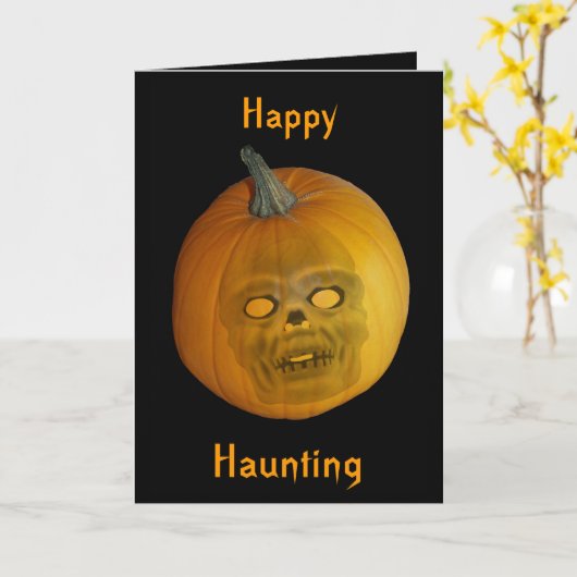 Happy Hauting Greeting Card カード (黄色い花)