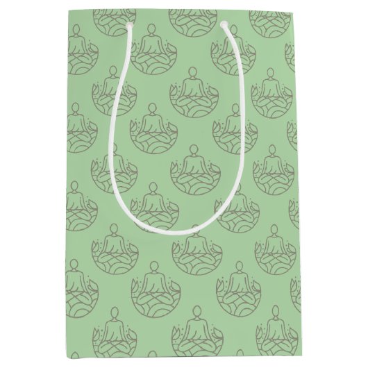 Happy Healthy Haven! ミディアムペーパーバッグ (正面)