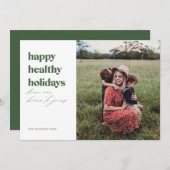Happy Healthy Holidays写真 シーズンカード (正面/裏面)