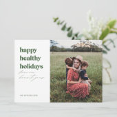 Happy Healthy Holidays写真 シーズンカード (スタンド正面)