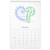 Happy Hearts 2027 Calendar カレンダー (3月 2027)