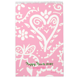 Happy Hearts 2027 Calendar カレンダー