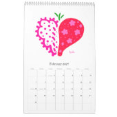 Happy Hearts 2027 Calendar カレンダー (2月 2027)
