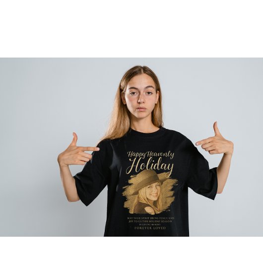 Happy Heavenly Holiday Memorial Photo Tribute – In Tシャツ