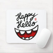 Happy Hello BIG Smile マウスパッド (マウス)