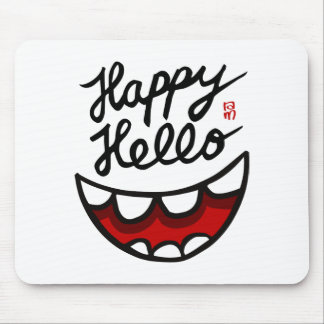Happy Hello BIG Smile マウスパッド