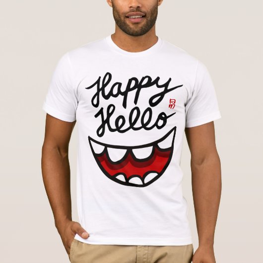 Happy Hello BIG Smile Tシャツ (正面)