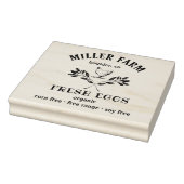 happy henlaurel branch egg carton stamp ラバースタンプ (スタンプ)