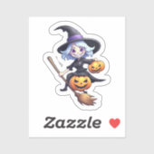 Happy Hexing：エンチャントへのスマイルを持つ魔女 シール (シート)