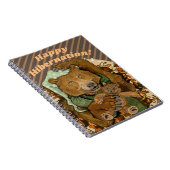 Happy Hibernation Cuddly Bear Notebook ノートブック (右側)