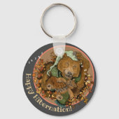 Happy Hibernation Cudly Bear Keychain キーホルダー (裏面)