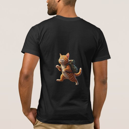 Happy Hiking Adventure Kitten Tシャツ (裏面)