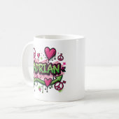 Happy Hippie Adrian 1 コーヒーマグカップ (正面左)