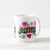 Happy Hippie Anton 1 コーヒーマグカップ (正面右)