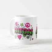 Happy Hippie Anton 1 コーヒーマグカップ (正面左)