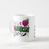 Happy Hippie Marion 3 コーヒーマグカップ (正面左)