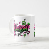 Happy Hippie Marion 4 コーヒーマグカップ (正面左)