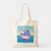 Happy Hippo Bath トートバッグ (裏面)