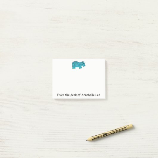 Happy Hippo Egyptian Notes ポストイット (デスク上)