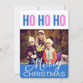Happy Ho Ho Christmas Greetingsフォトカード シーズンカード