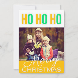 Happy Ho Ho Christmas Greetingsフォトカード シーズンカード