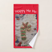 Happy HO HO Cookie Hand Towel ハンドタオル (ハンドタオル)