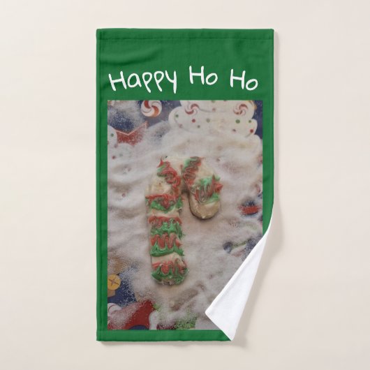 Happy HO HO Cookie Hand Towel ハンドタオル (ハンドタオル)
