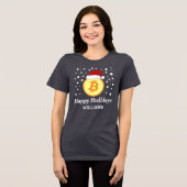 Happy Hodldays - Qrコードクリスマス2026 トライブレンドＴシャツ (正面全面)