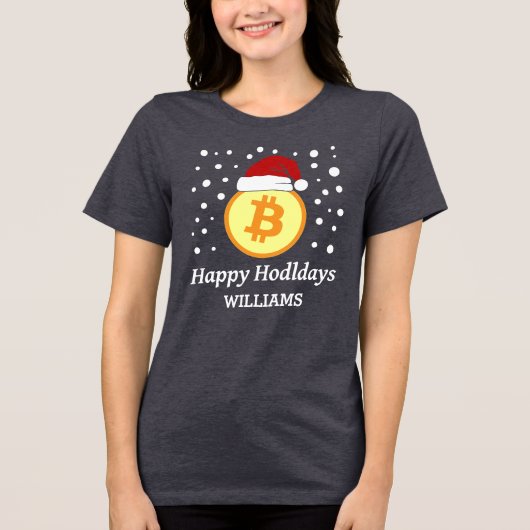 Happy Hodldays - Qrコードクリスマス2026 トライブレンドＴシャツ (正面)