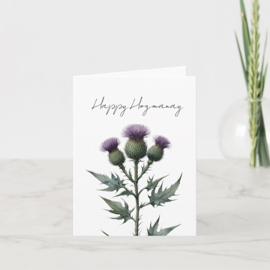 Happy Hogmanay シーズンカード (正面)