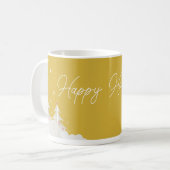 Happy Hoildays – Festive Winter Gold Mug コーヒーマグカップ (正面左)