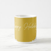 Happy Hoildays – Festive Winter Gold Mug コーヒーマグカップ (中央)