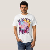Happy Holi Colors India Hindu Spring  Tシャツ (正面フル)